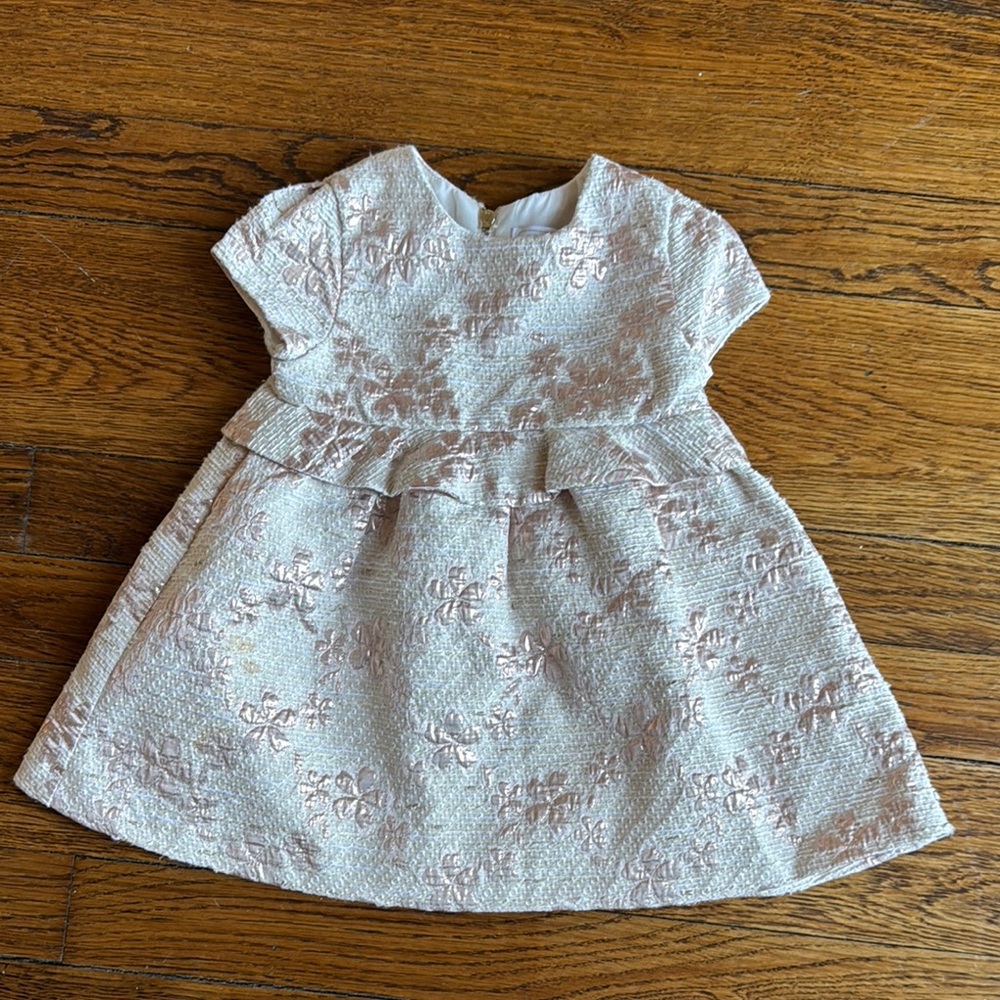 Elegant Pink Floral Kids Dress